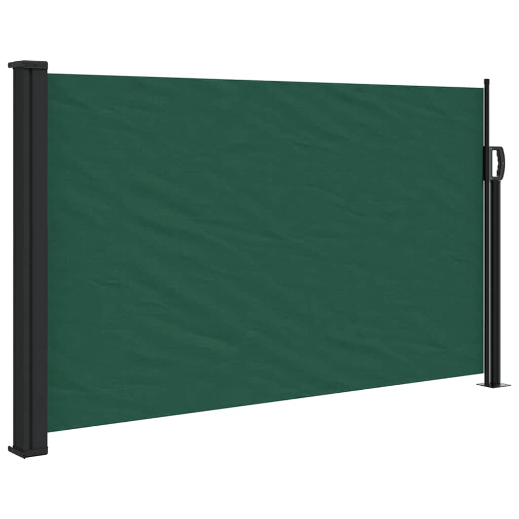 VidaXL Ausziehbarer Windschutz 120x500 cm dunkelgrün