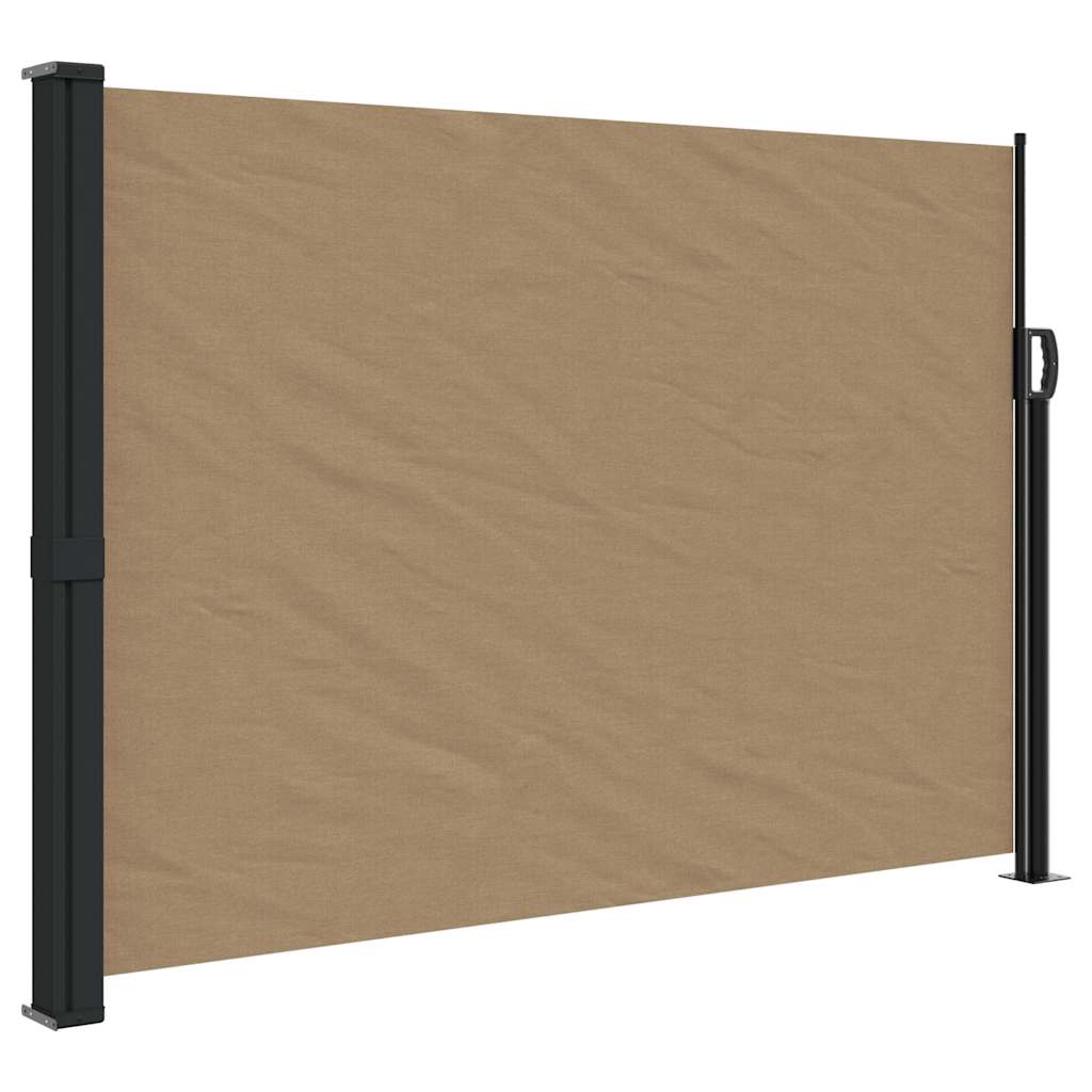 Vidaxl Windshield utdragbar 140x500 cm taupe