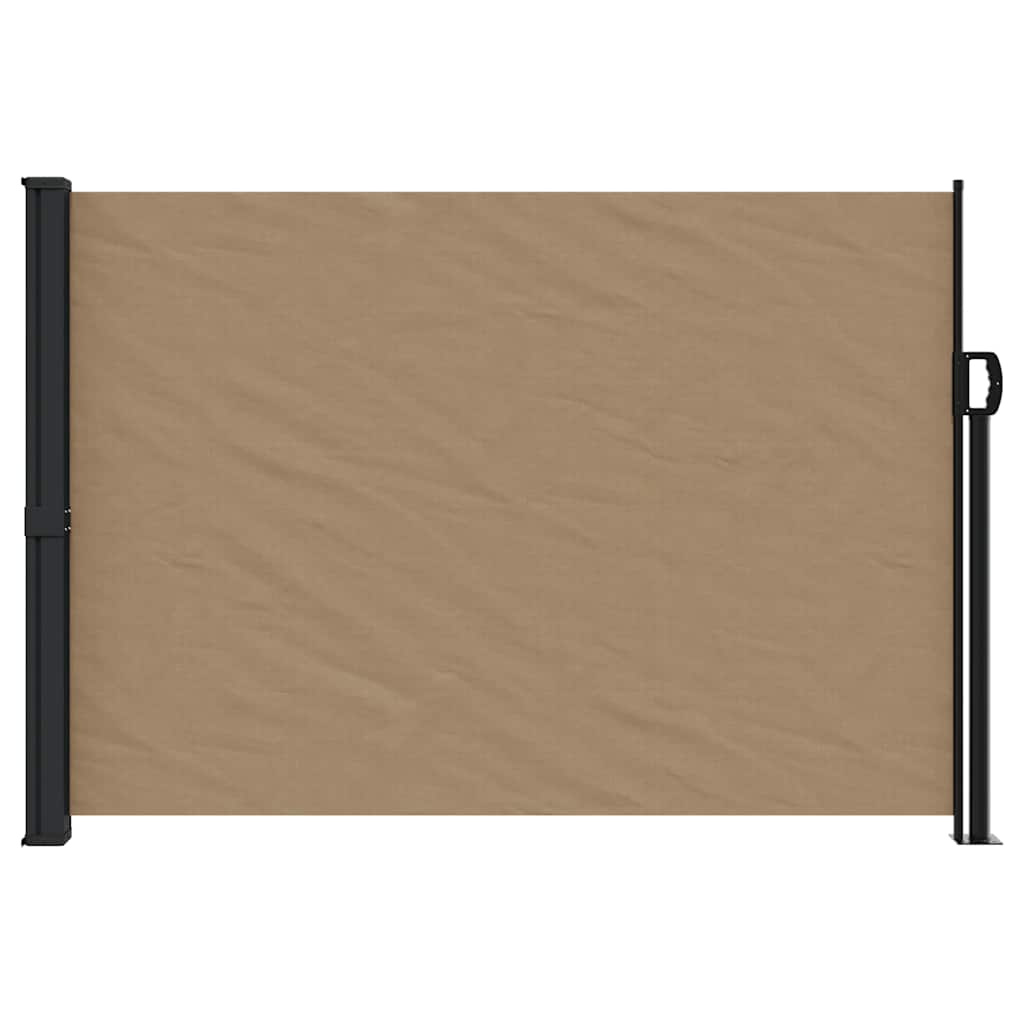 Vidaxl windscherm uittrekbaar 140x500 cm taupe