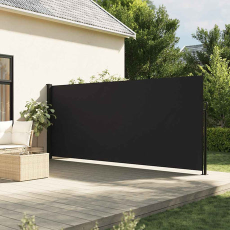 Vidaxx ausziehbarer Windschutz 160x500 cm schwarz