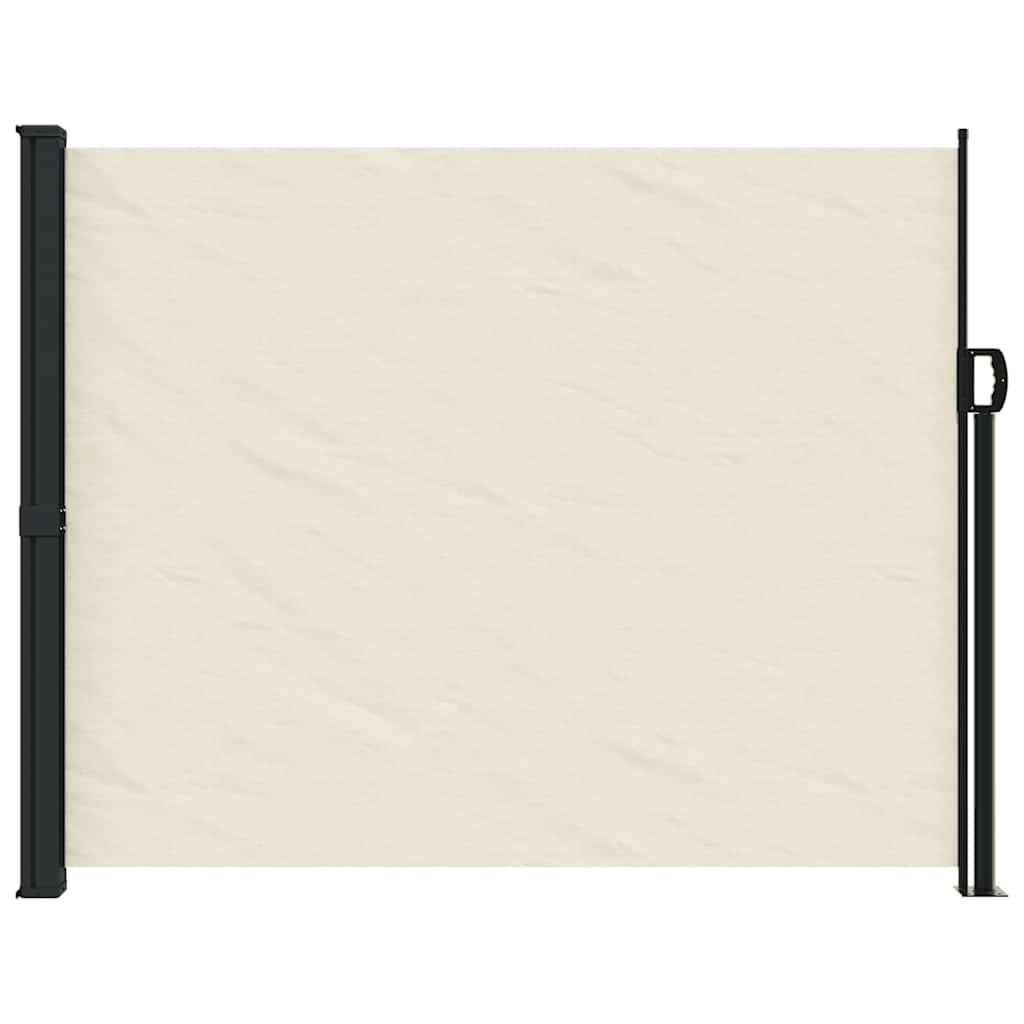 Vidaxx ausziehbarer Windschutz 160x500 cm cremefarben