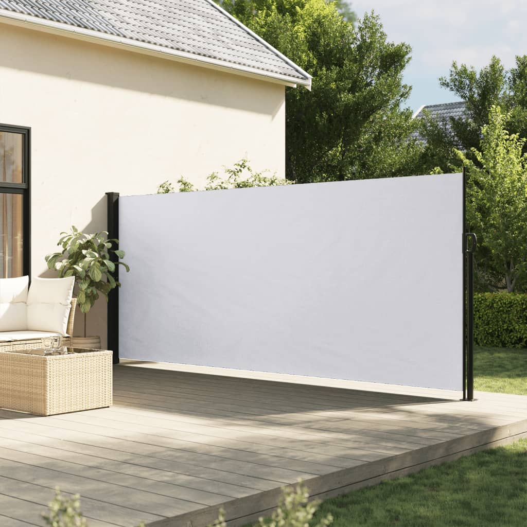 Vidaxl windscherm uittrekbaar 160x500 cm wit