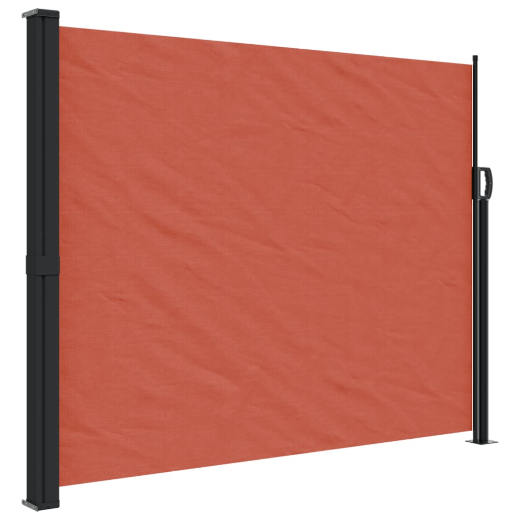 VidaXL Windshield Extendable 160x500 cm Terracotta