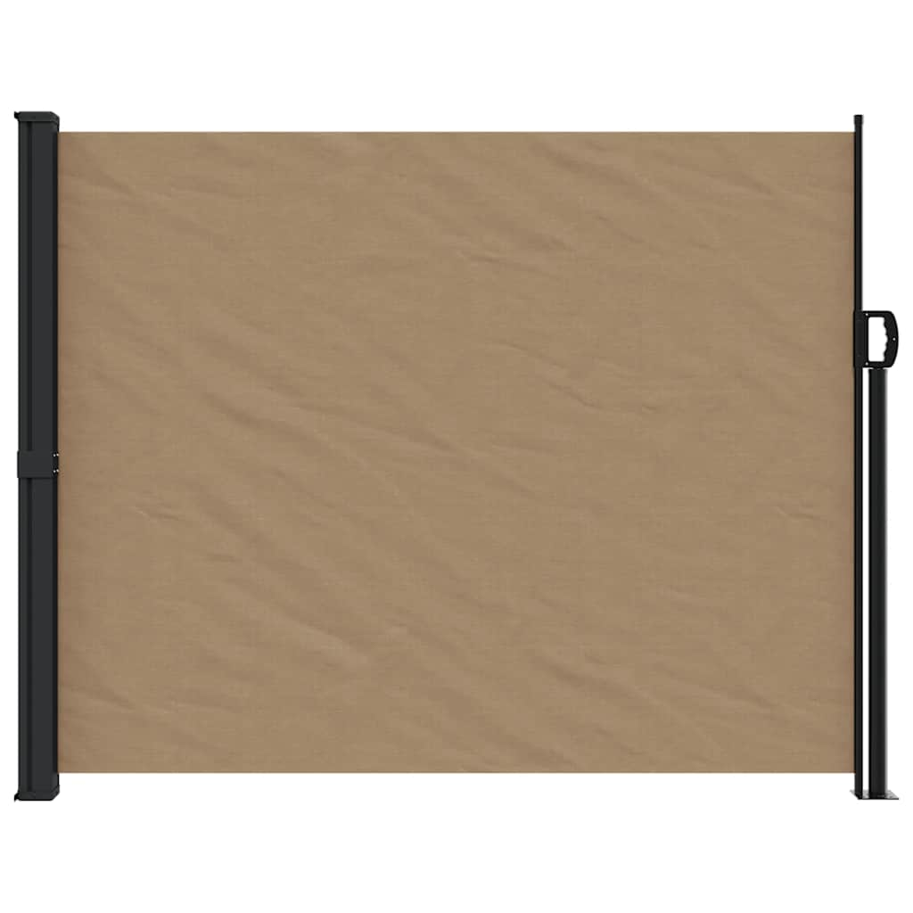 Vidaxl windscherm uittrekbaar 160x500 cm taupe