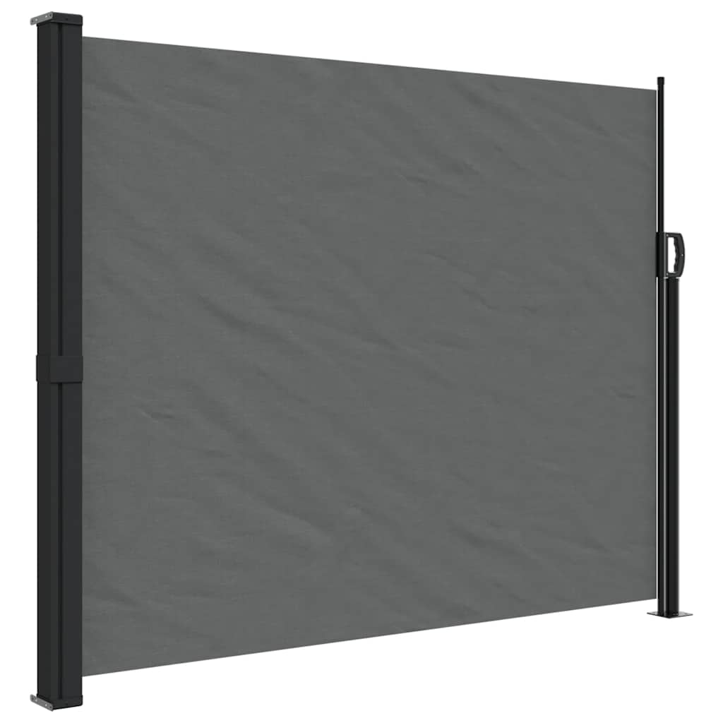 Vidaxx ausziehbarer Windschutz 160x500 cm Anthrazit