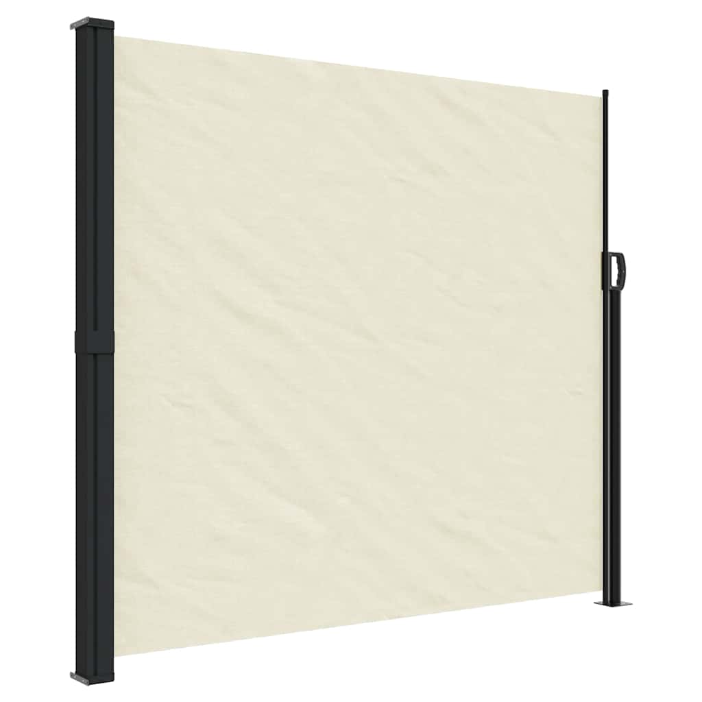 Vidaxx ausziehbarer Windschutz 180x500 cm cremefarben