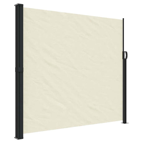 Vidaxx ausziehbarer Windschutz 180x500 cm cremefarben