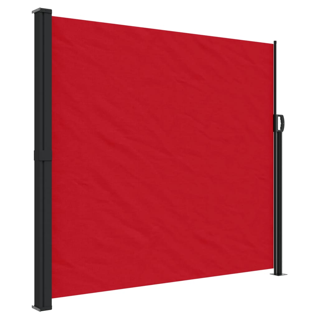 Vidaxl windscherm uittrekbaar 180x500 cm rood