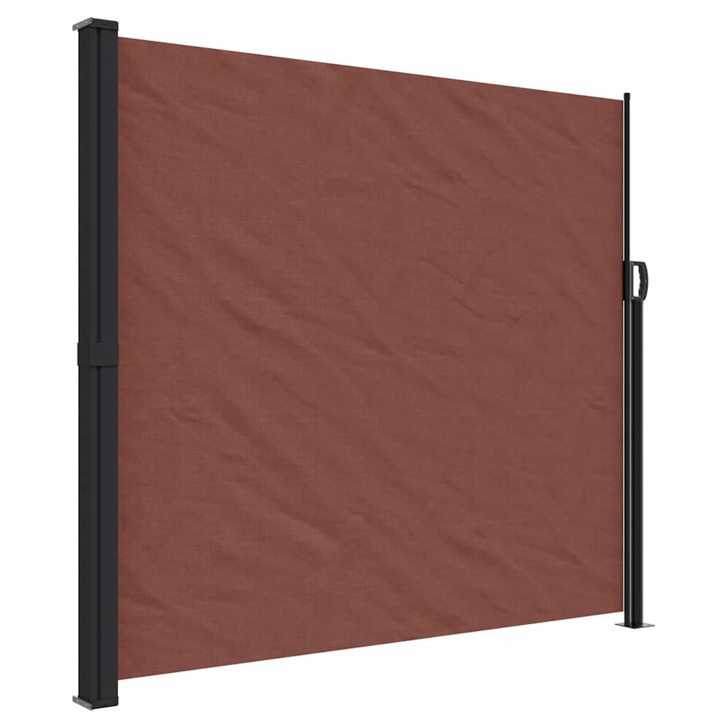 Vidaxx ausziehbarer Windschutz 180x500 cm braun