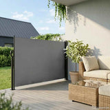 Vidaxx ausziehbarer Windschutz 180x500 cm Anthrazit