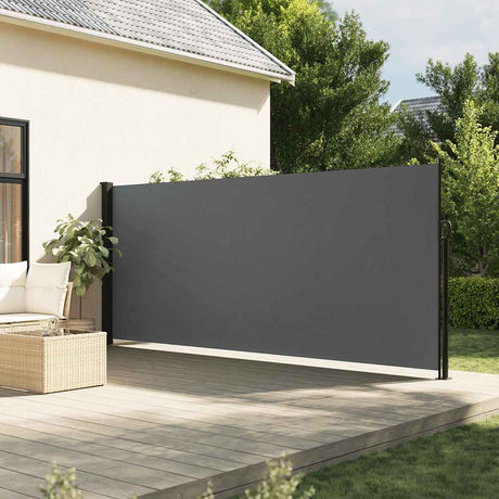 Vidaxx ausziehbarer Windschutz 180x500 cm Anthrazit
