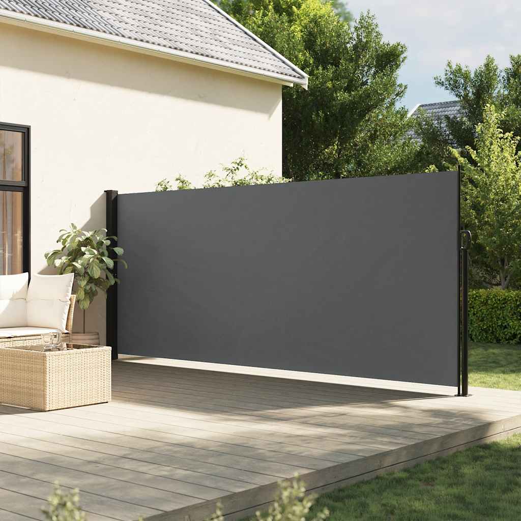 Vidaxx ausziehbarer Windschutz 180x500 cm Anthrazit