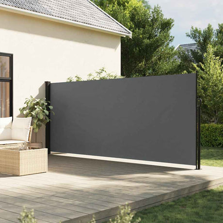 Vidaxx ausziehbarer Windschutz 180x500 cm Anthrazit