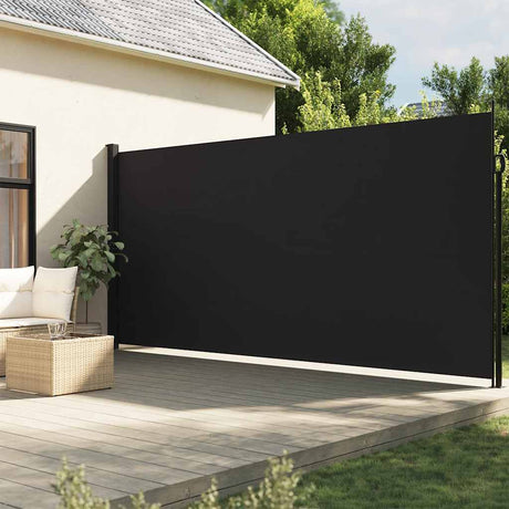 Vidaxx ausziehbarer Windschutz 200x500 cm schwarz