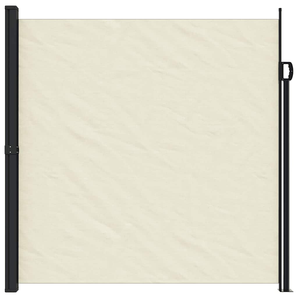 Vidaxx ausziehbarer Windschutz 200x500 cm cremefarben