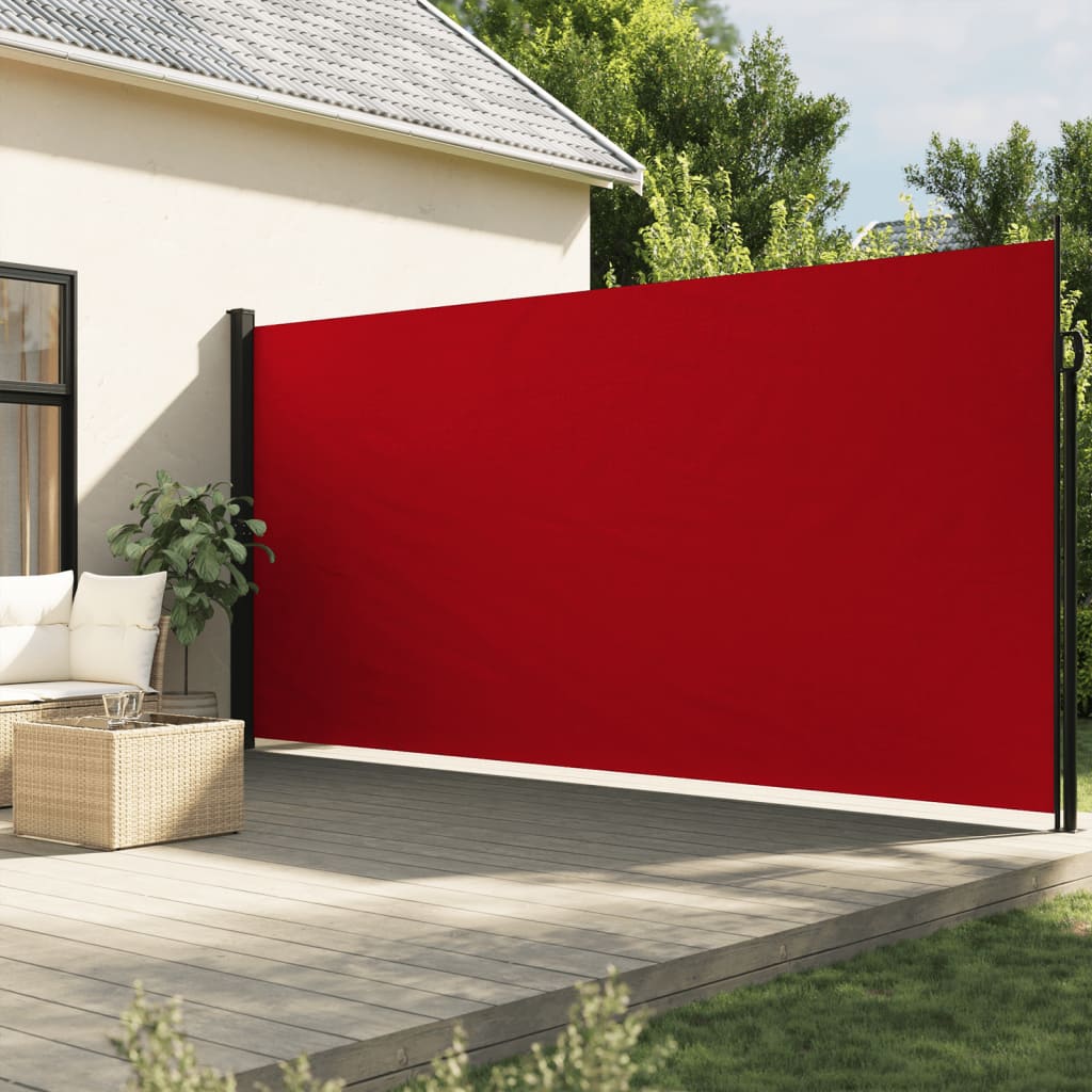 VIDAXL -Windschutzscheibe ausziehbar 220 x 500 cm rot