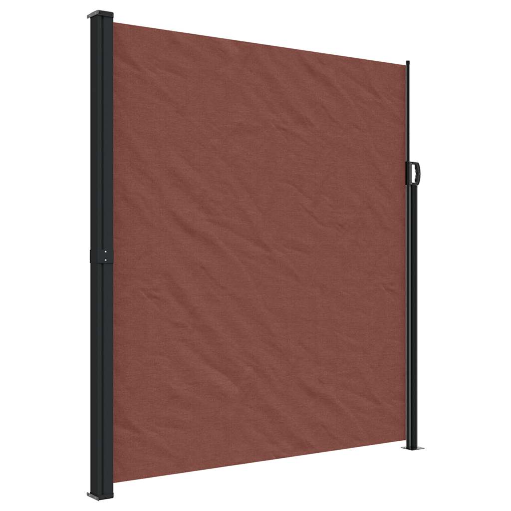 VidaXL Ausziehbarer Windschutz 220x500 cm braun