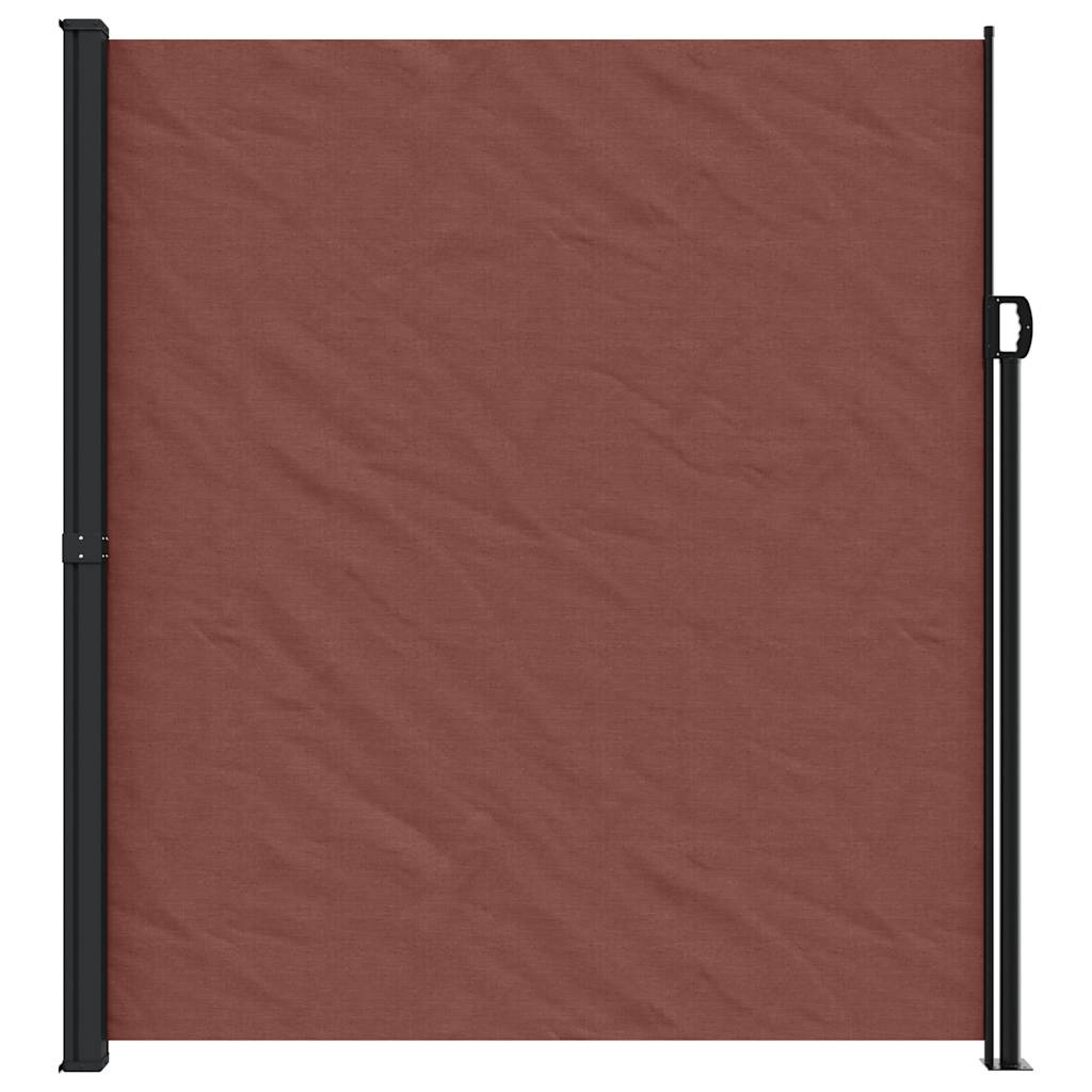 VidaXL Ausziehbarer Windschutz 220x500 cm braun