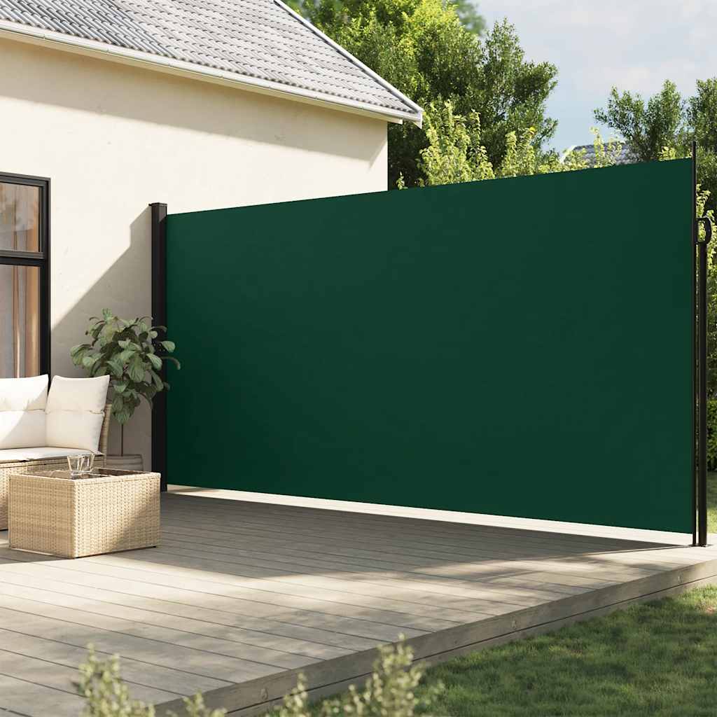 Vidaxl windscherm uittrekbaar 220x500 cm donkergroen