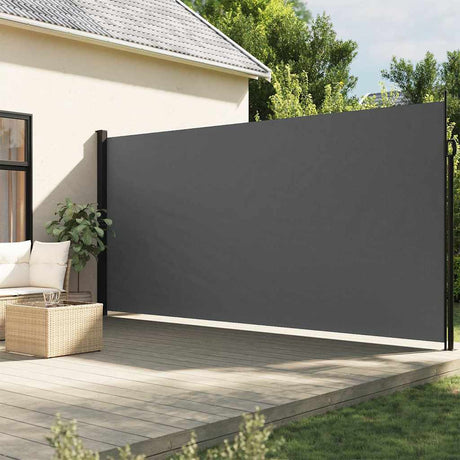Vidaxx ausziehbarer Windschutz 220x500 cm Anthrazit