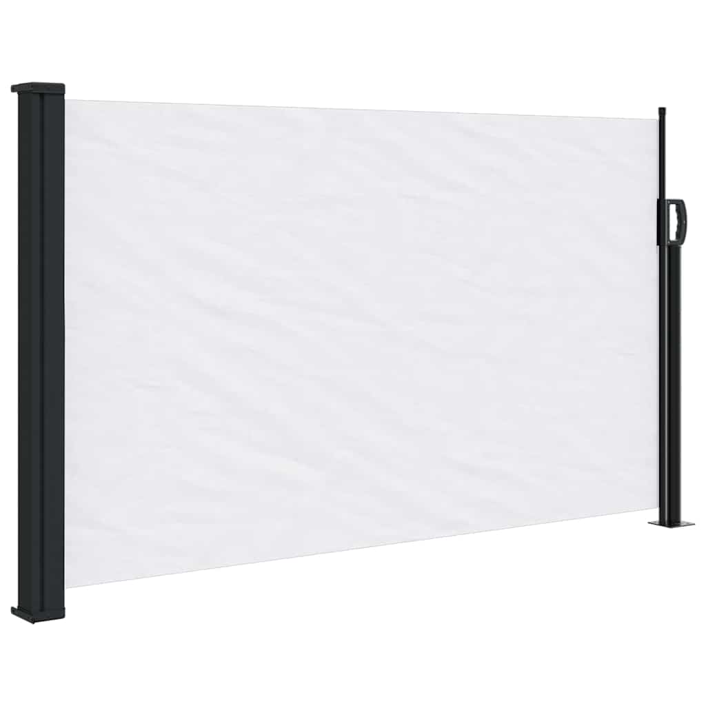 Vidaxx ausziehbarer Windschutz 120x600 cm weiß