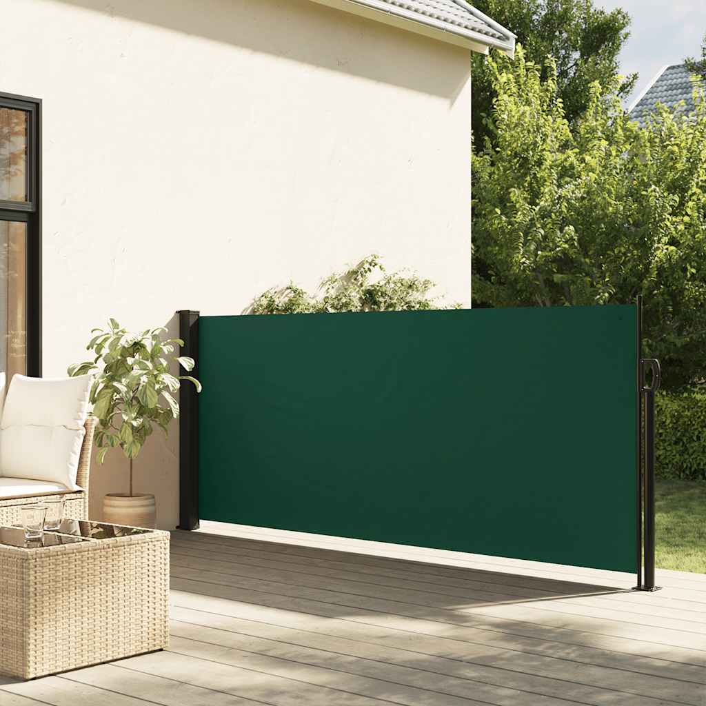 Vidaxl windscherm uittrekbaar 120x600 cm donkergroen