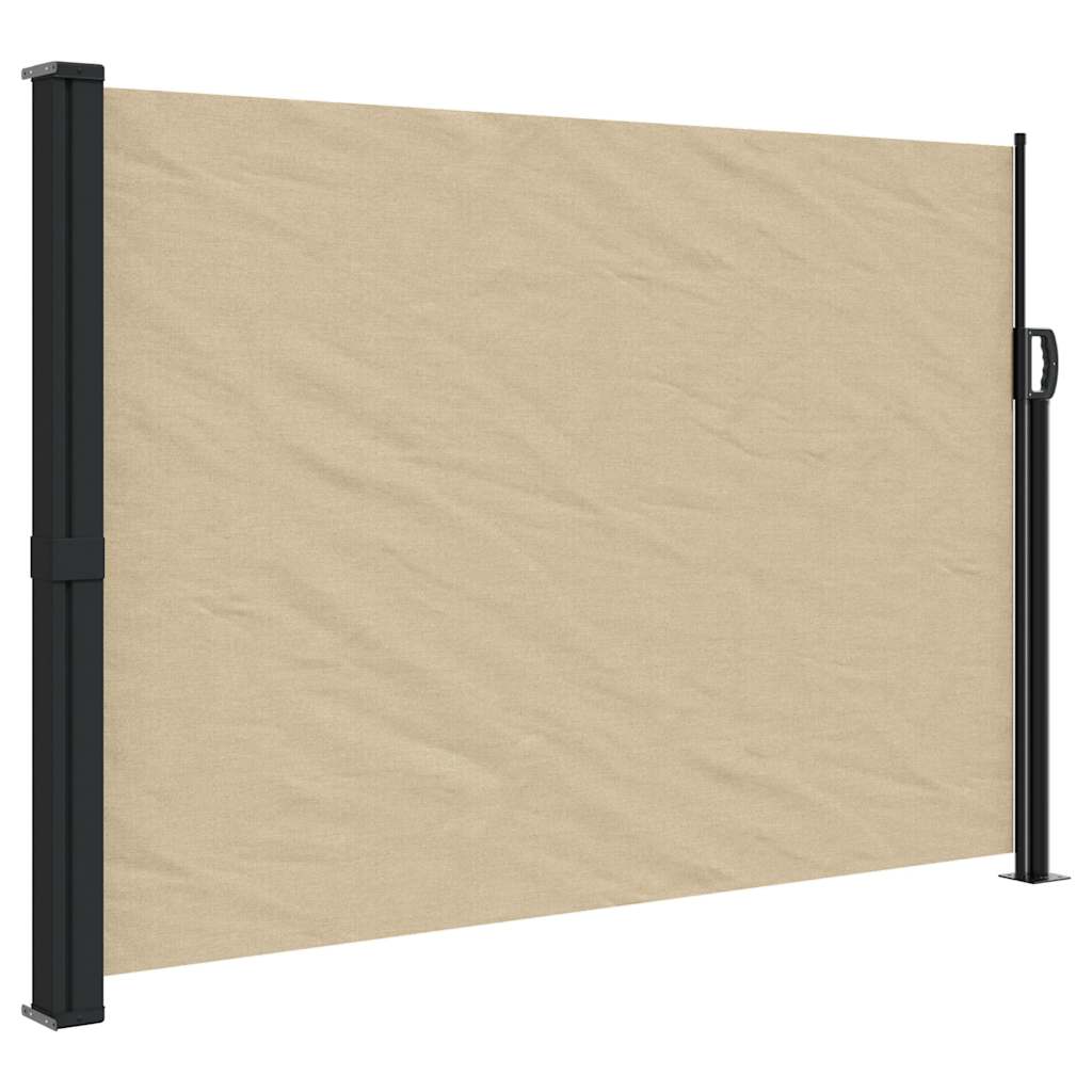 Vidaxx ausziehbarer Windschutz 140x600 cm beige