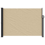Vidaxx ausziehbarer Windschutz 140x600 cm beige