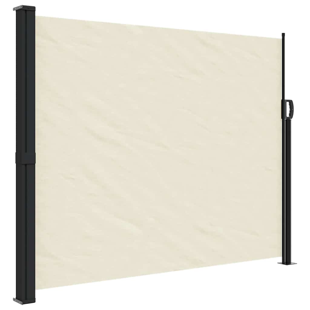 Vidaxx ausziehbarer Windschutz 160x600 cm cremefarben