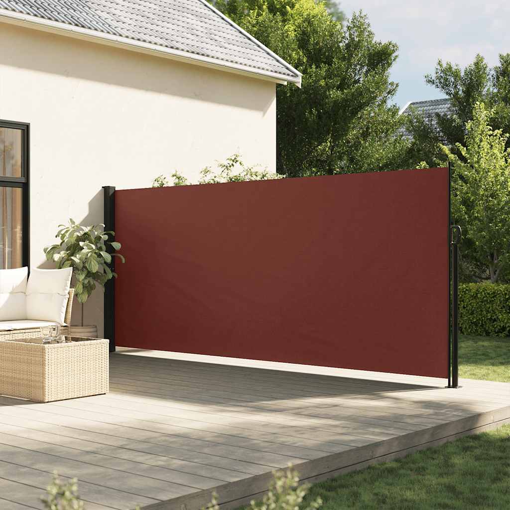 Vidaxx ausziehbarer Windschutz 160x600 cm braun