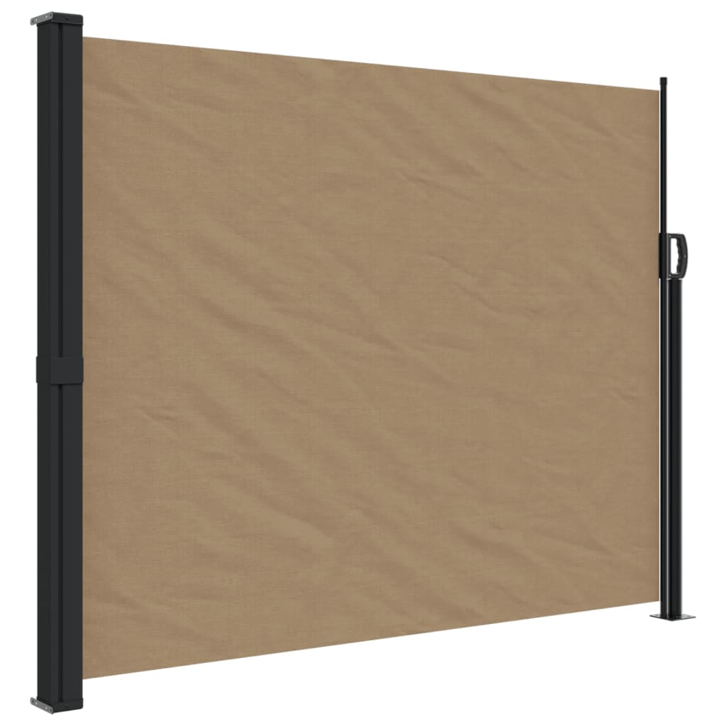 Vidaxl windscherm uittrekbaar 160x600 cm taupe