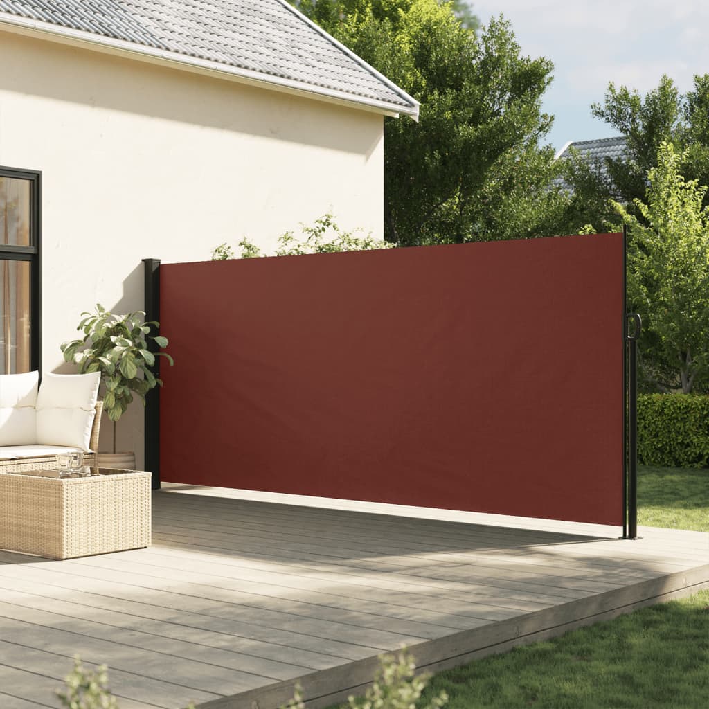 Vidaxl čelní sklo prodloužitelné 180x600 cm hnědé