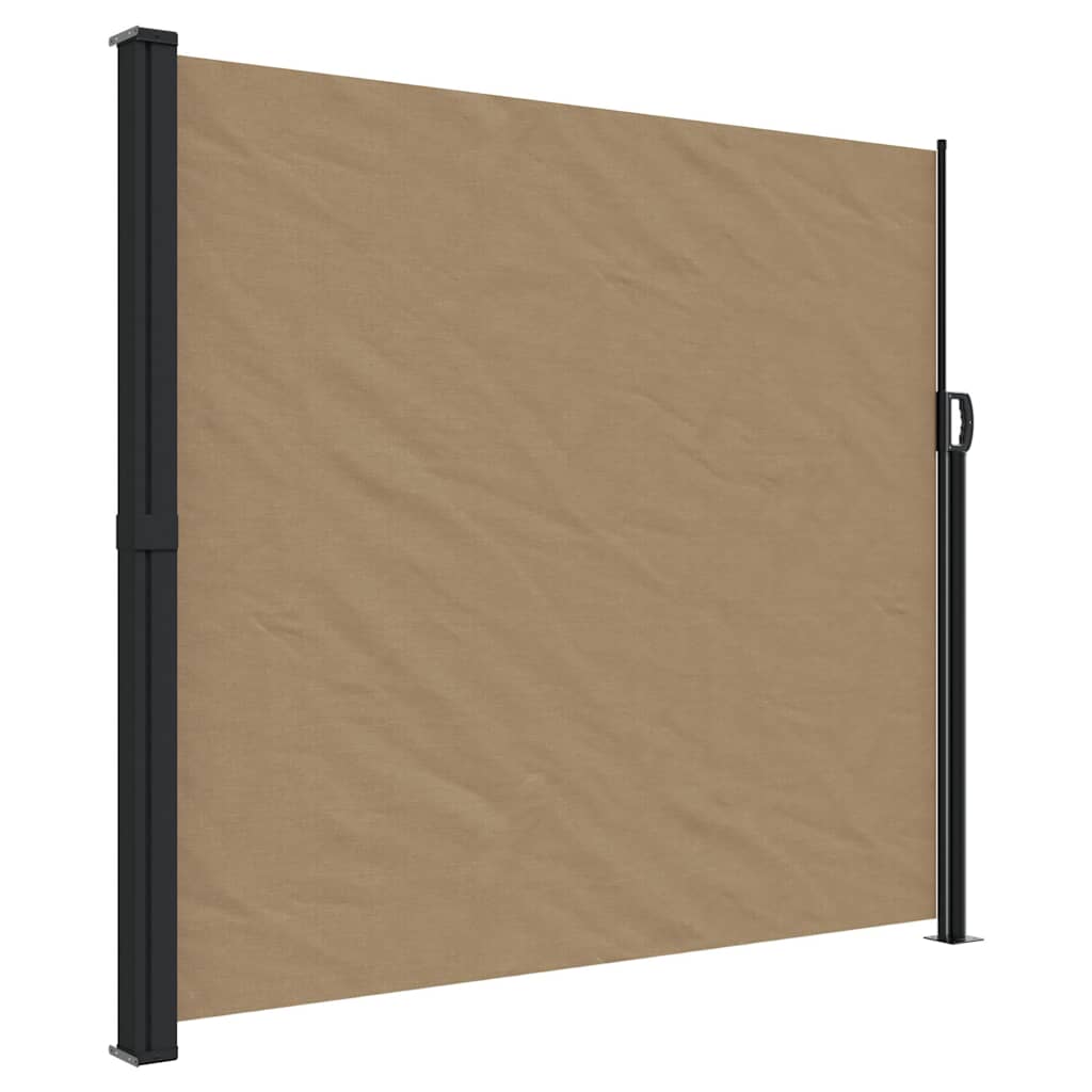 Vidaxl windscherm uittrekbaar 180x600 cm taupe