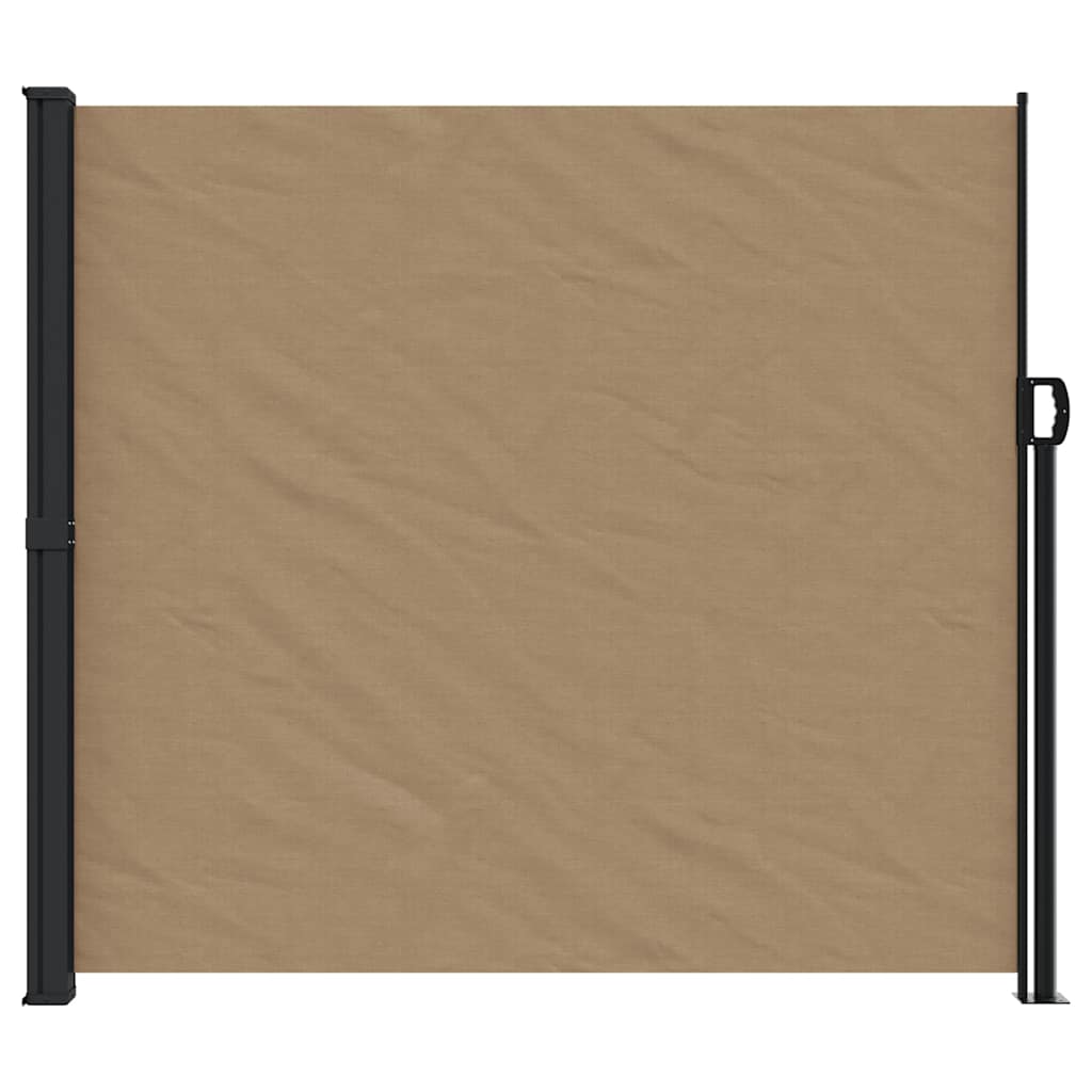 Vidaxx ausziehbarer Windschutz 180x600 cm Taupe