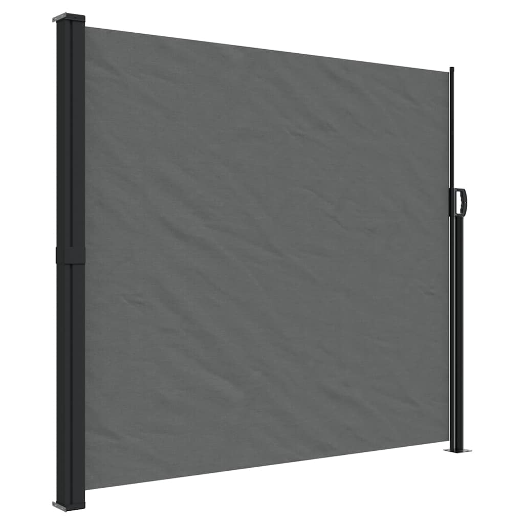 Vidaxx ausziehbarer Windschutz 180x600 cm Anthrazit