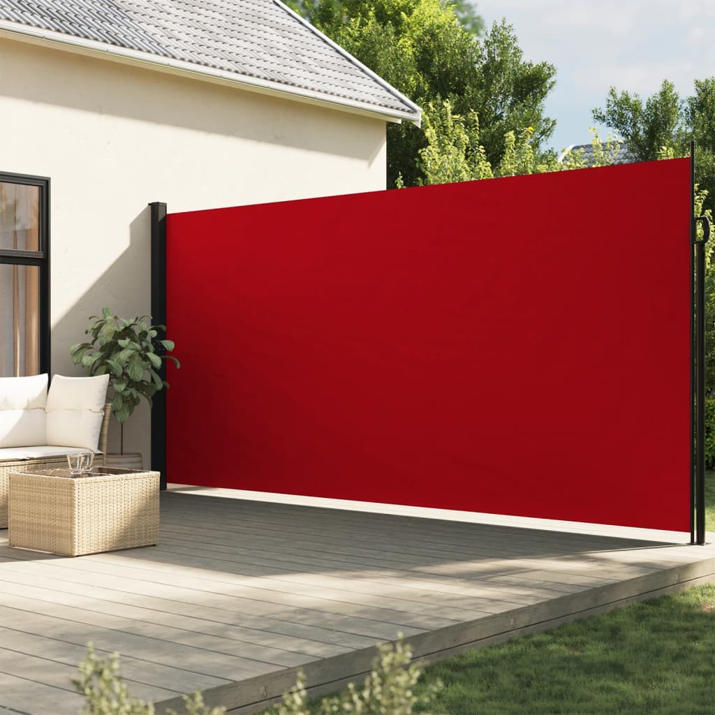 Vidaxx ausziehbarer Windschutz 200x600 cm rot