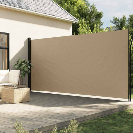 Vidaxx ausziehbarer Windschutz 200x600 cm beige