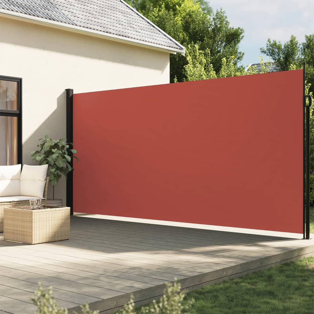 Vidaxl vindrutan utdragbar 200x600 cm terrakotta