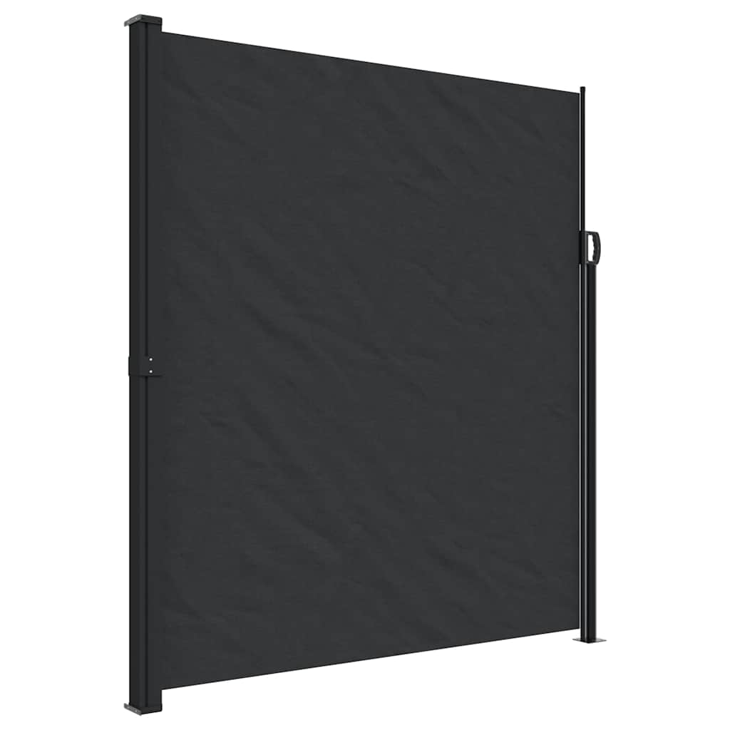 Vidaxx ausziehbarer Windschutz 220x600 cm schwarz