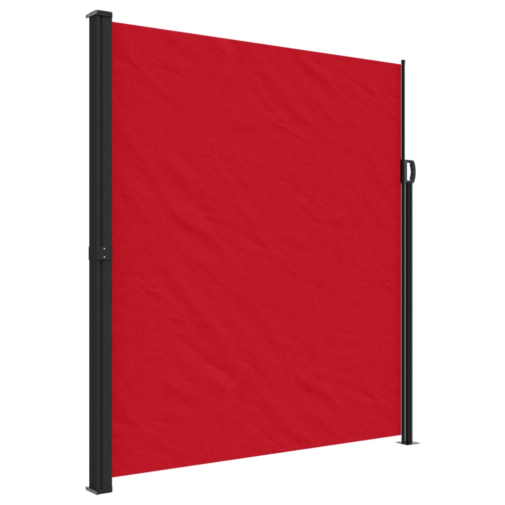 Vidaxl windscherm uittrekbaar 220x600 cm rood