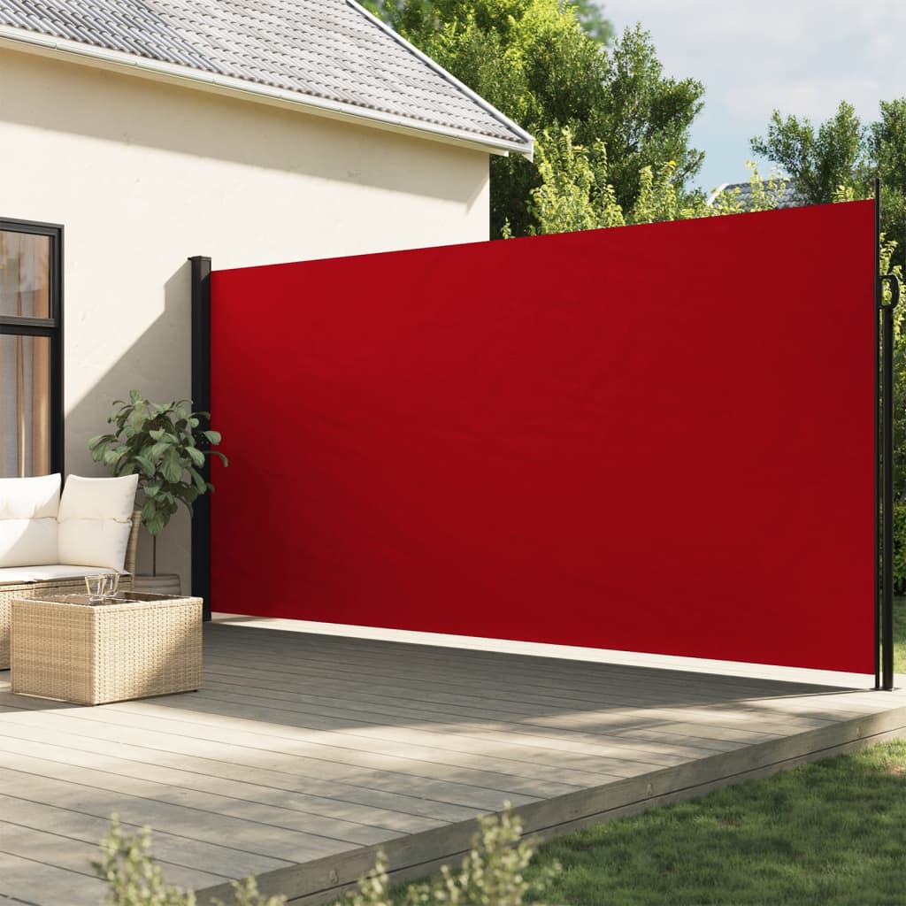Vidaxx ausziehbarer Windschutz 220x600 cm rot