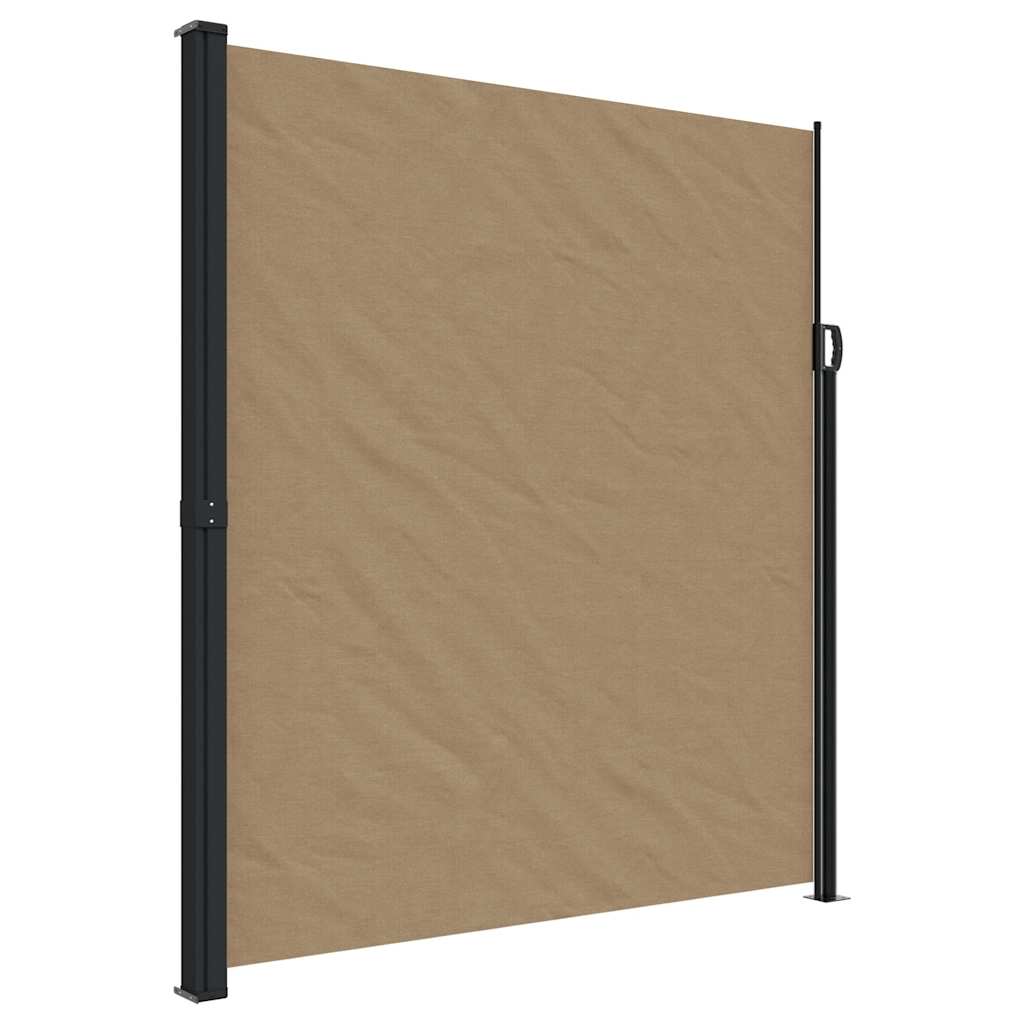 Vidaxx ausziehbarer Windschutz 220x600 cm Taupe