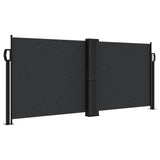 Vidaxx ausziehbarer Windschutz 100x600 cm schwarz