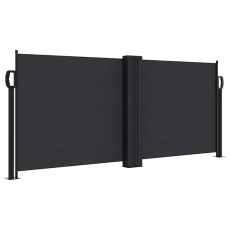 Vidaxx ausziehbarer Windschutz 100x600 cm schwarz