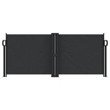 Vidaxx ausziehbarer Windschutz 100x600 cm schwarz