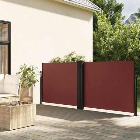 Vidaxx ausziehbarer Windschutz 100x600 cm braun