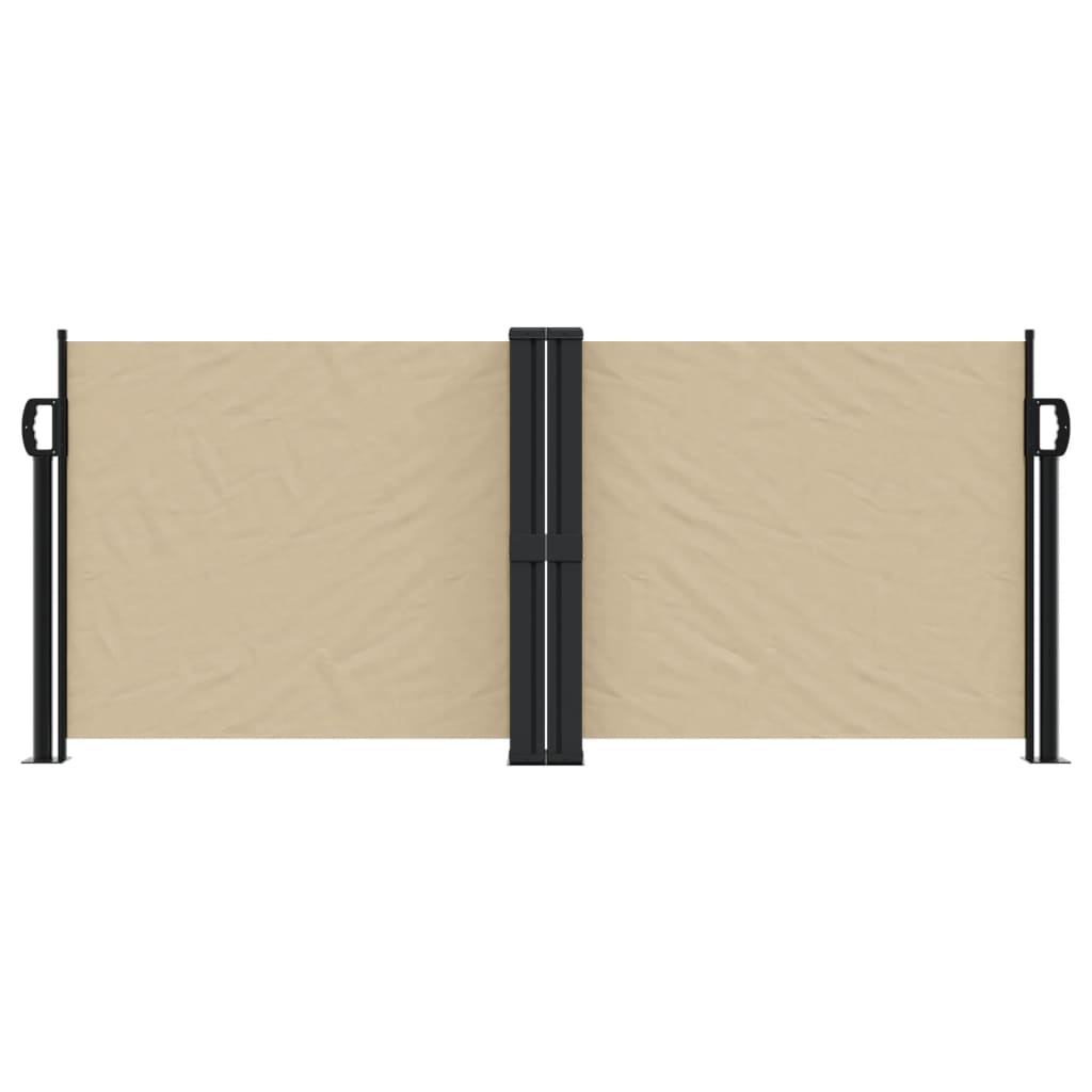 VidaXL Windshield Extendable 100x600 cm Beige