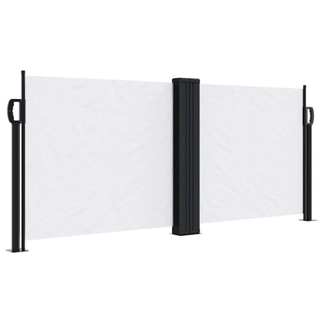 Vidaxx ausziehbarer Windschutz 100x600 cm weiß