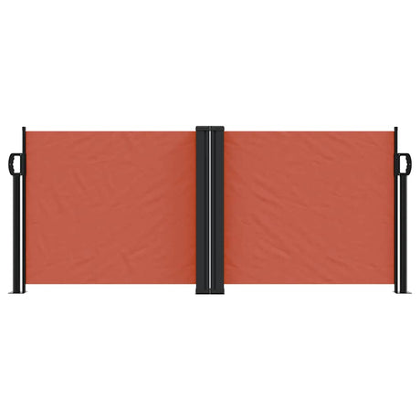 Vidaxx ausziehbarer Windschutz 100x600 cm terrakottafarben