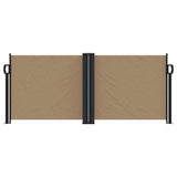 Vidaxx ausziehbarer Windschutz 100x600 cm Taupe